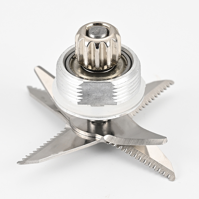 6-Blade Serrated Blender Blade Assembly, 304 Stainless Steel Ice Crushing Replacement Cutter SKD CKD