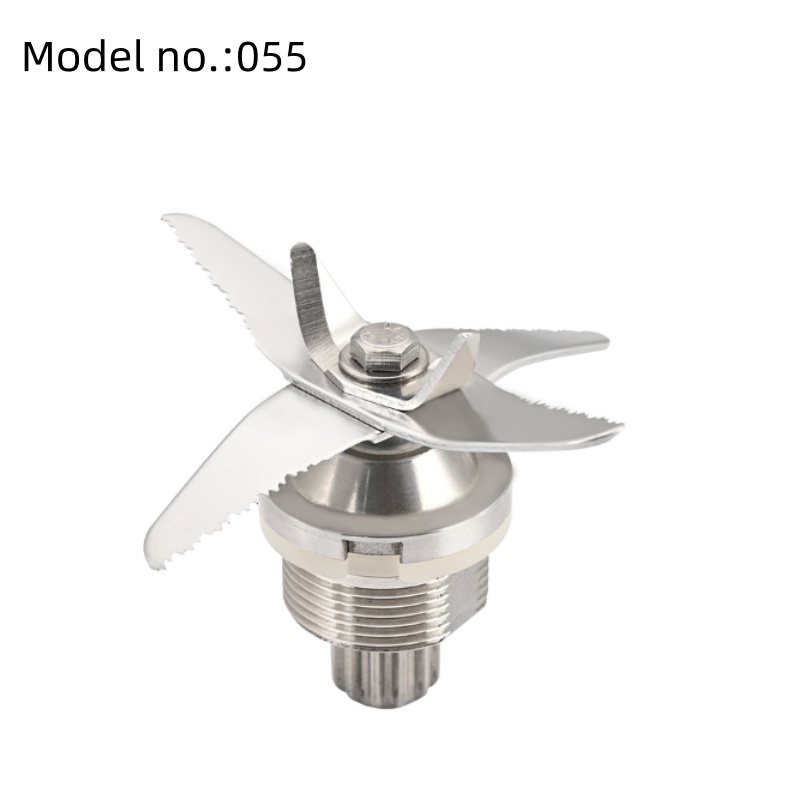 Commercial Ice Blender Blade Assembly, Food Grade 304 Stainless Steel 6 Serrated Blades