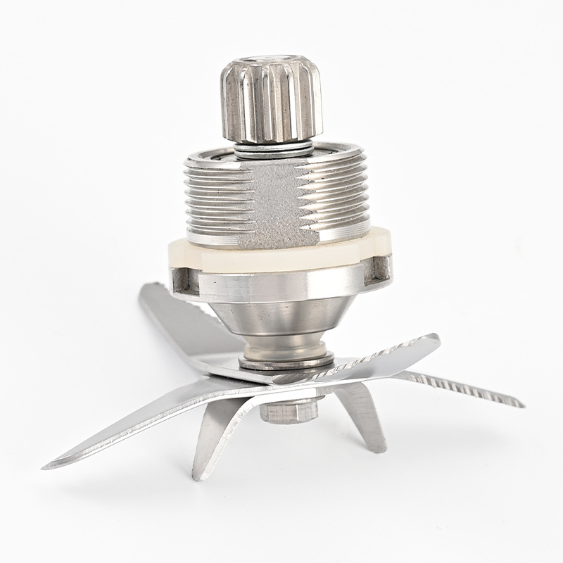 Commercial Ice Blender Blade Assembly, Food Grade 304 Stainless Steel 6 Serrated Blades