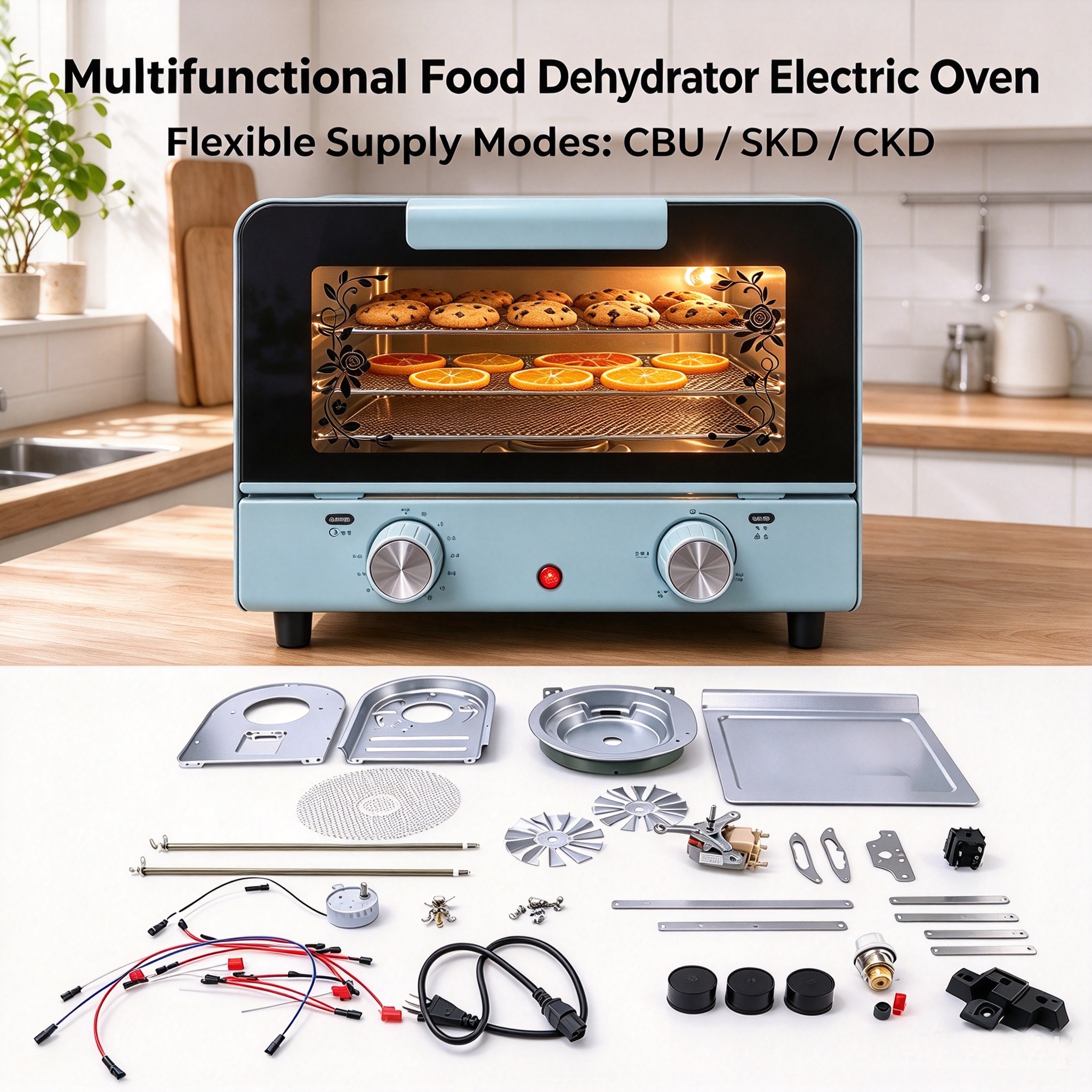 10L Food Dehydrator Electric Oven CBU SKD CKD factory Supplier