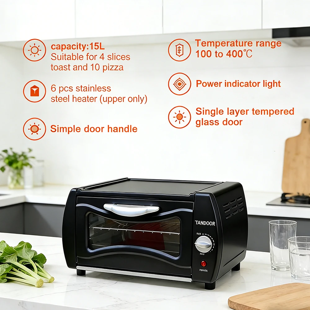 15L Mini Electric Tandoor Pizza Oven naan roti kebab SKD & CKD spare‑part kits