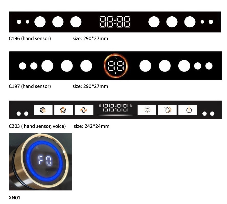 Gesture‑Sensing Control Panel For Range Hood | Multi‑Model Replacement Keypad for Single manufacture