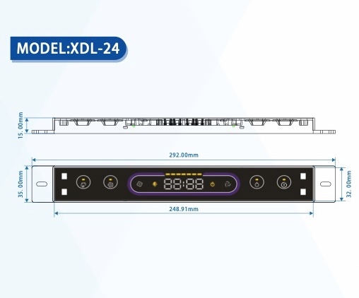 Range Hood Control Board touch color film interface, hand gesture sensing, DC brushless motor drive